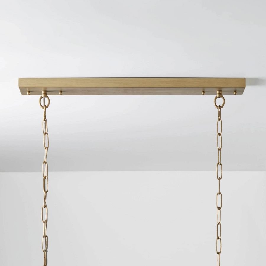 Leyland Tiered Rectangular Chandelier - cyranlamps