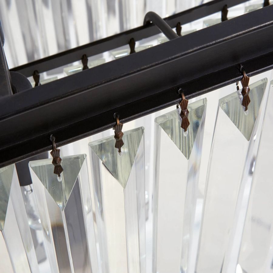Leyland Tiered Rectangular Chandelier - cyranlamps