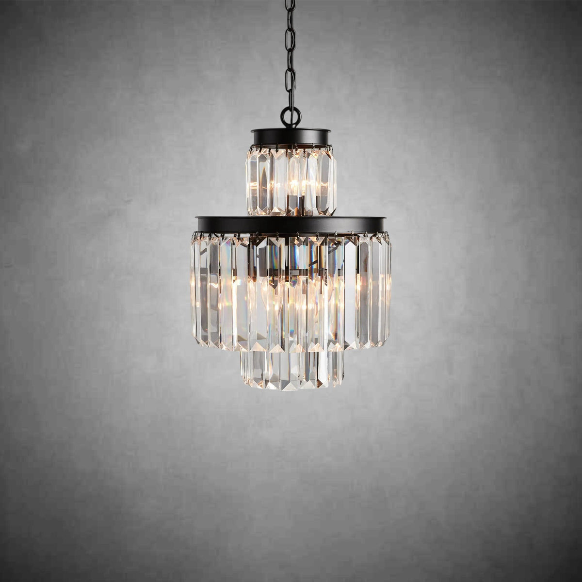 Leyland Tiered Round Chandelier Lighting - cyranlighting