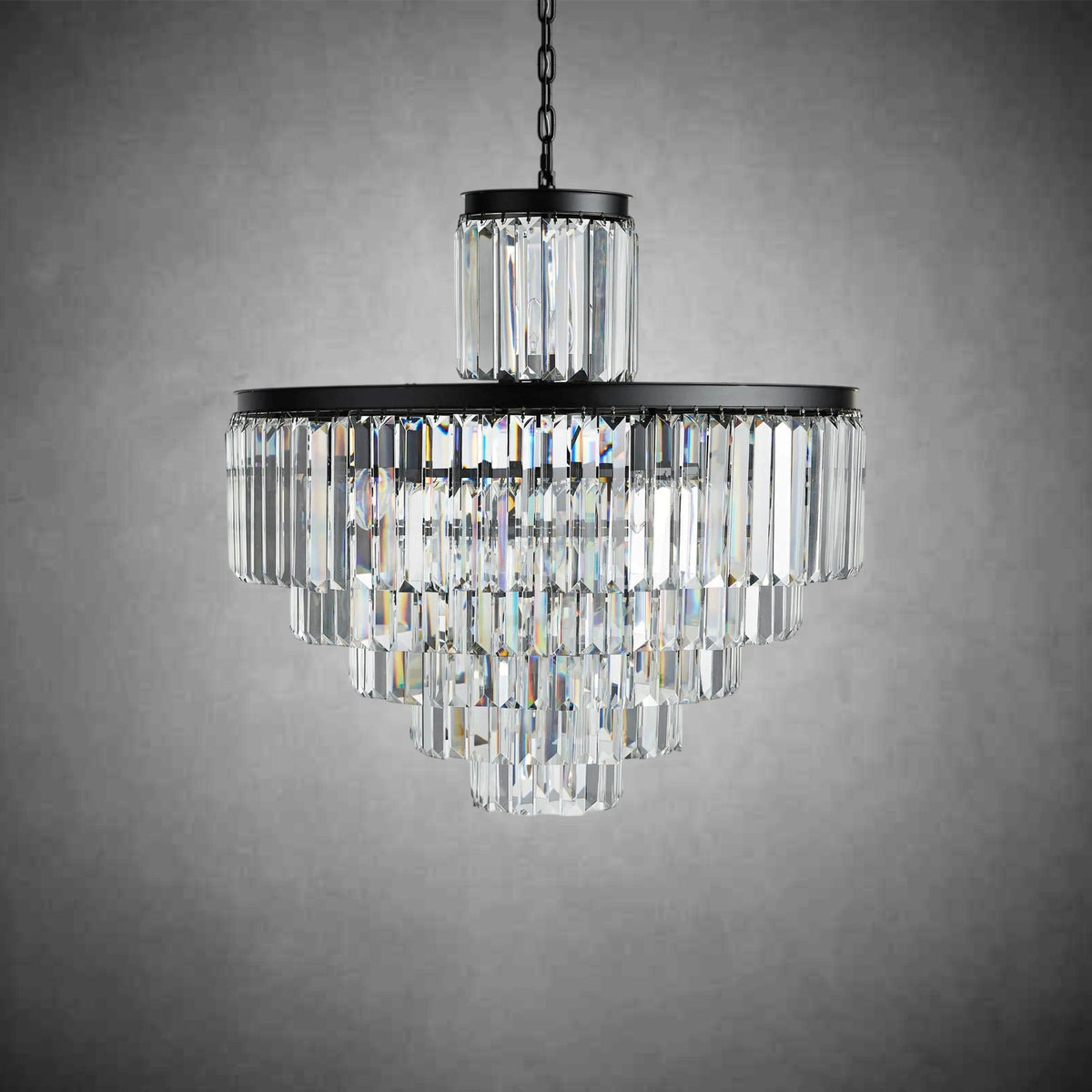 Leyland Tiered Round Chandelier Lighting - cyranlighting