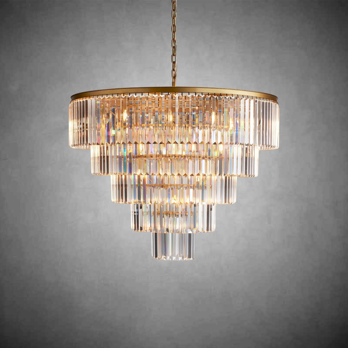 Leyland Tiered Round Chandelier - cyranlighting