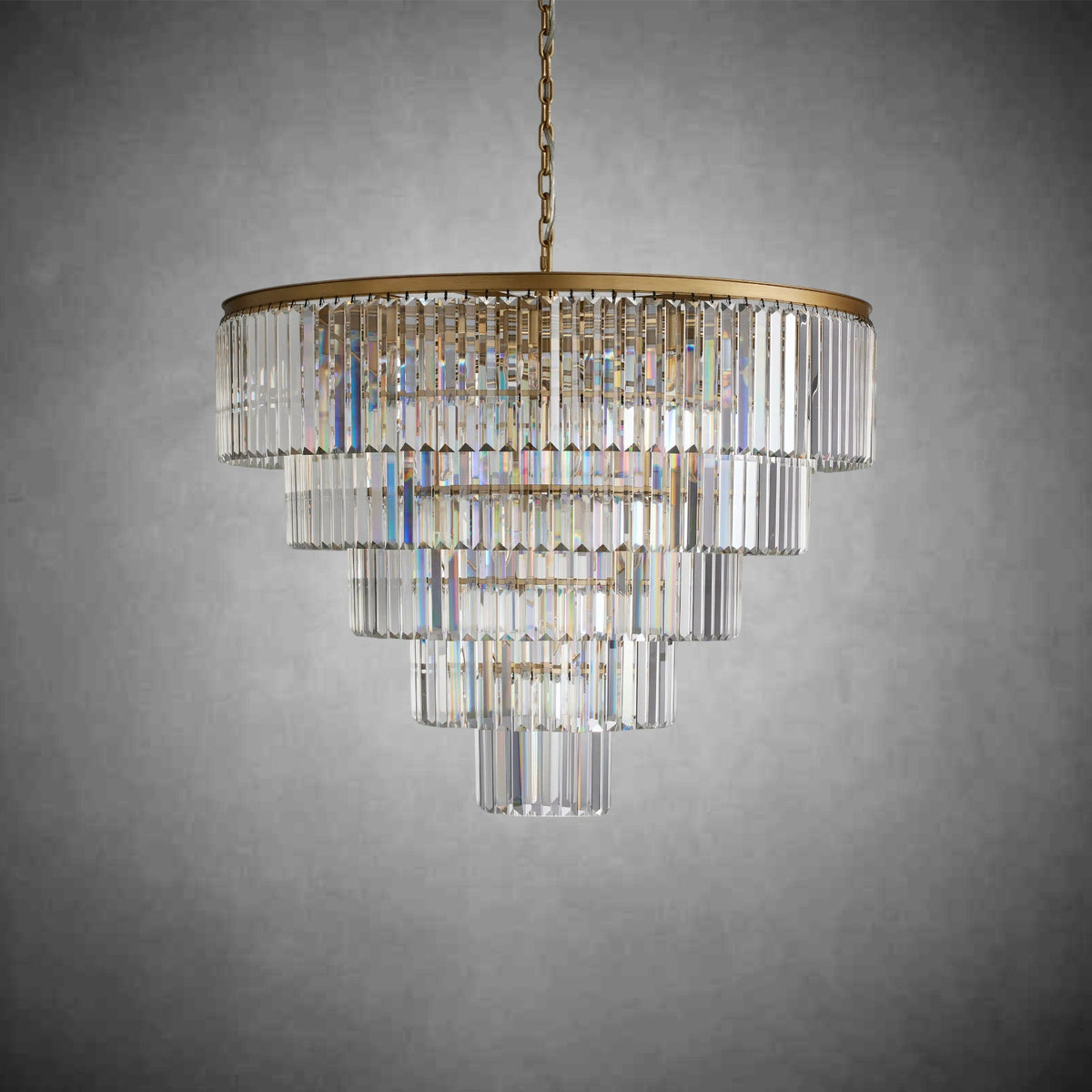 Leyland Tiered Round Chandelier - cyranlighting