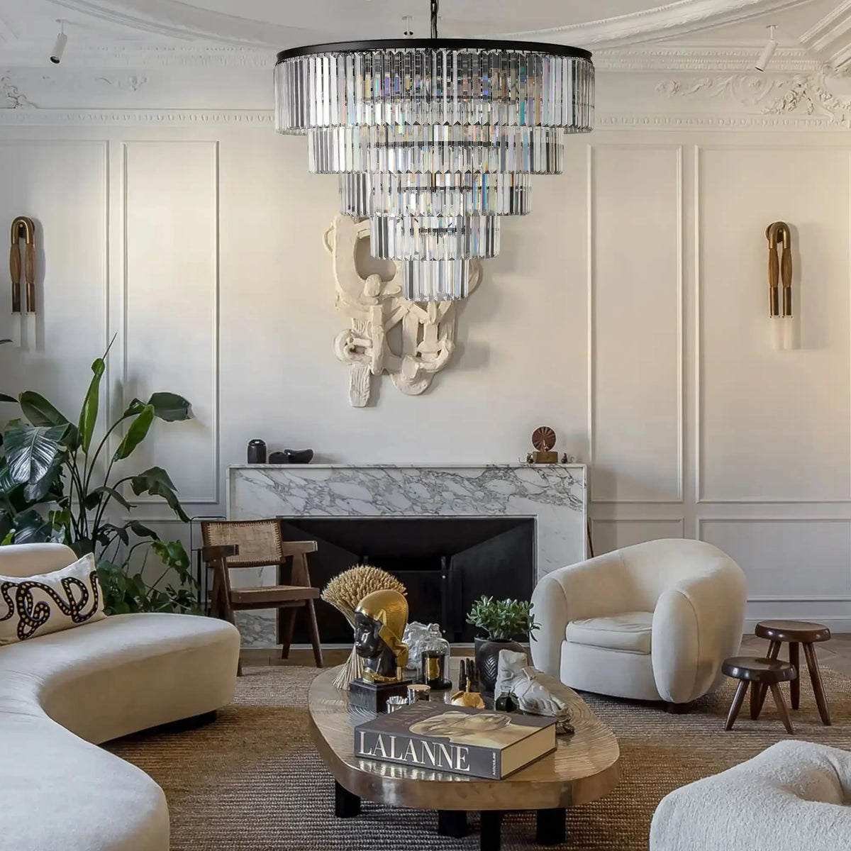 Leyland Tiered Round Chandelier - cyranlighting