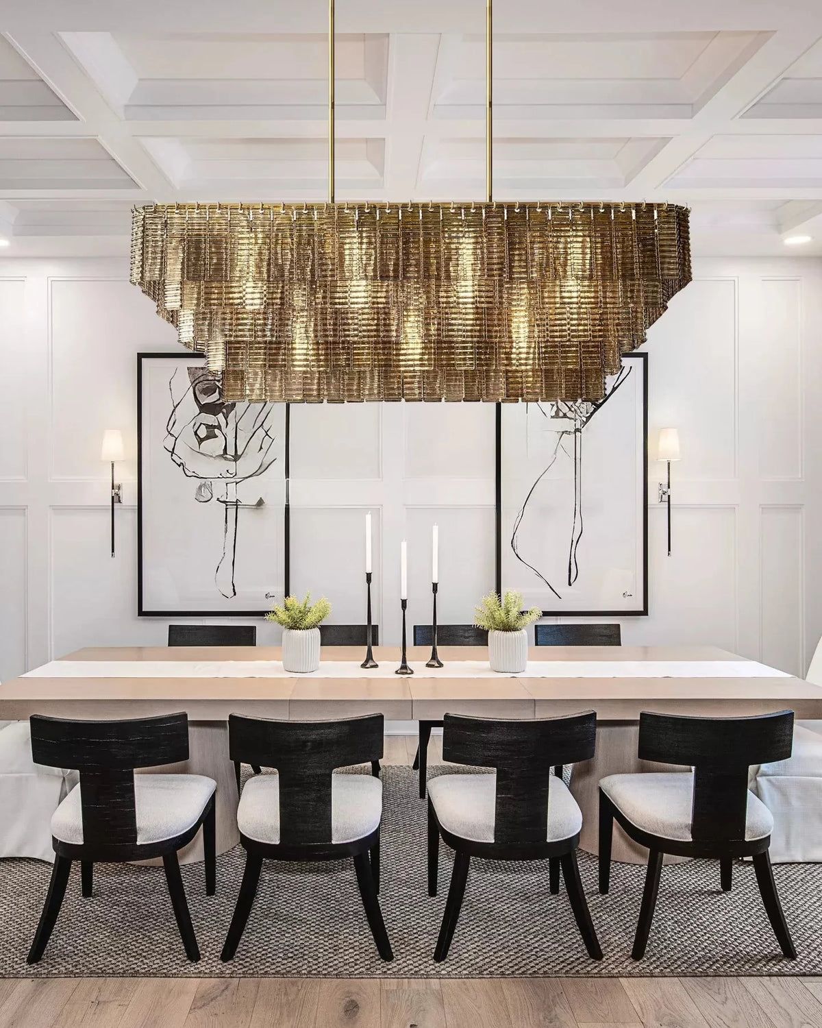 Lirene Smoke Glass Linear Chandelier - cyranlighting