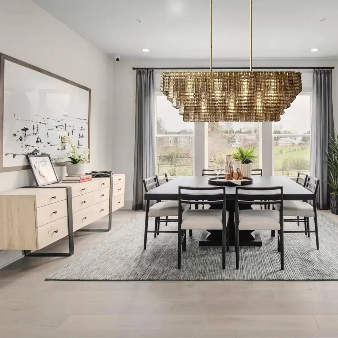 Lirene Smoke Glass Linear Chandelier - cyranlighting