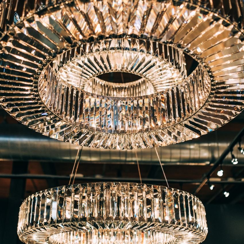 Lito Round Crystals Chandelier - Cyran Lamps