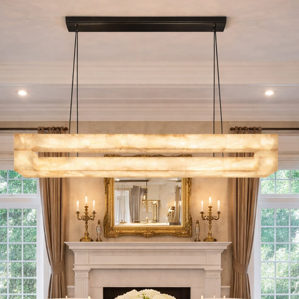 Livage Lueur Rectangular Chandelier - cyranlamps