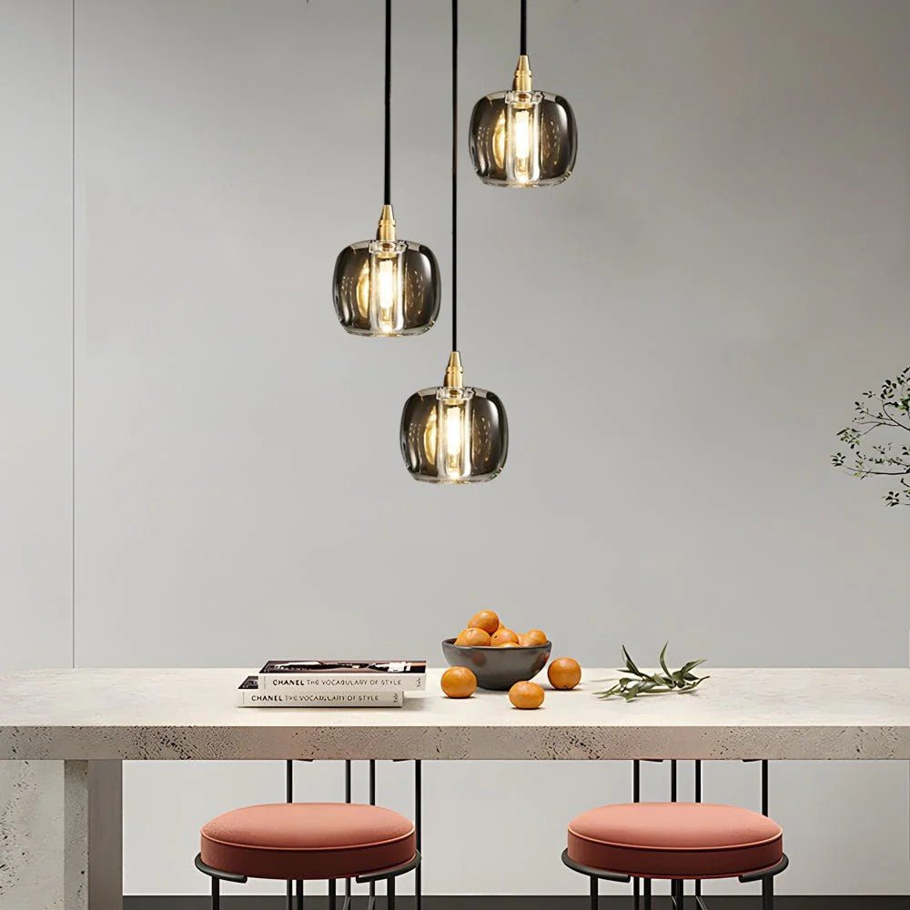 Long Spiral Cubes Crystal Chandelier for Staircase - Cyran Lamps