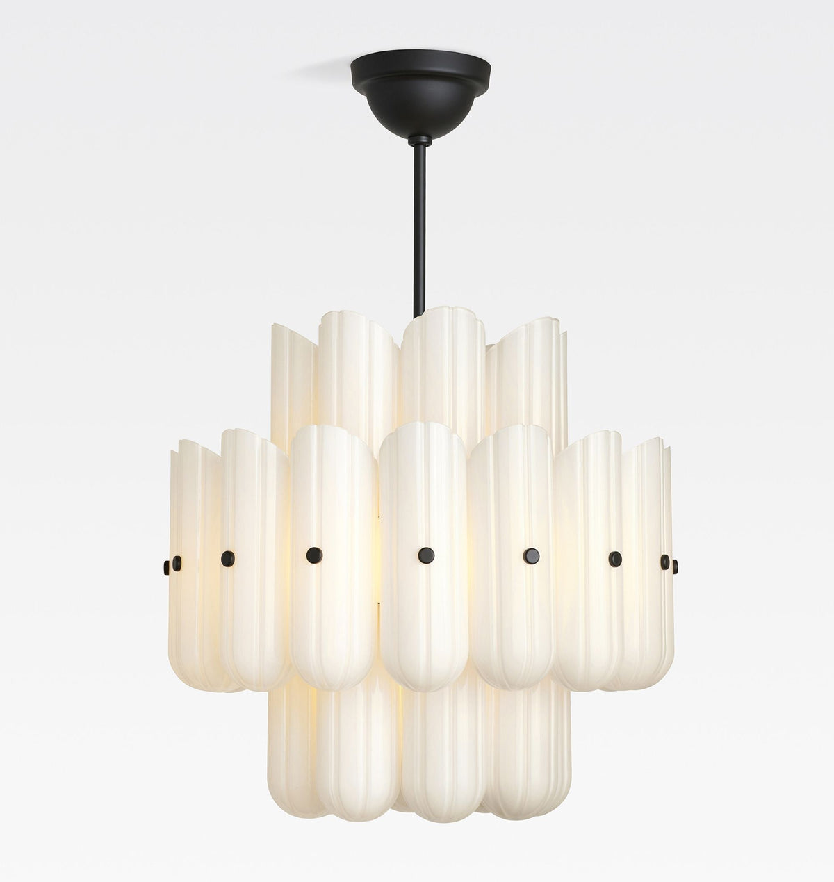 Lorna LED Double Tier Chandelier 25" 35" 46" - Cyran Lamps