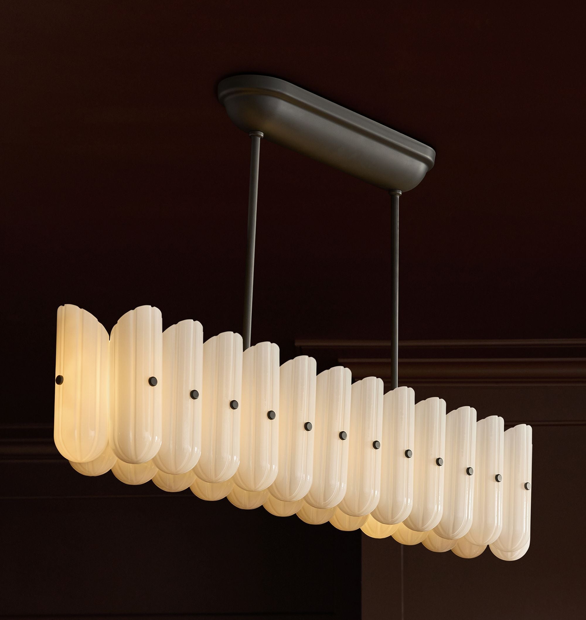Lorna LED Linear Chandelier 55" - Cyran Lamps
