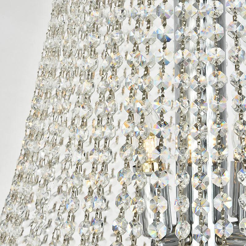 Luxury Crystal Chandelier for Grand Villa Hall and Duplex Staircase Lighting - cyranlighting