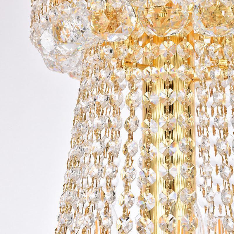 Luxury Crystal Chandelier for Grand Villa Hall and Duplex Staircase Lighting - cyranlighting
