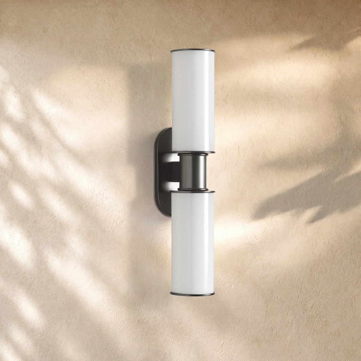 Harlins Modern Milk Glass 2-Light Wall Sconce