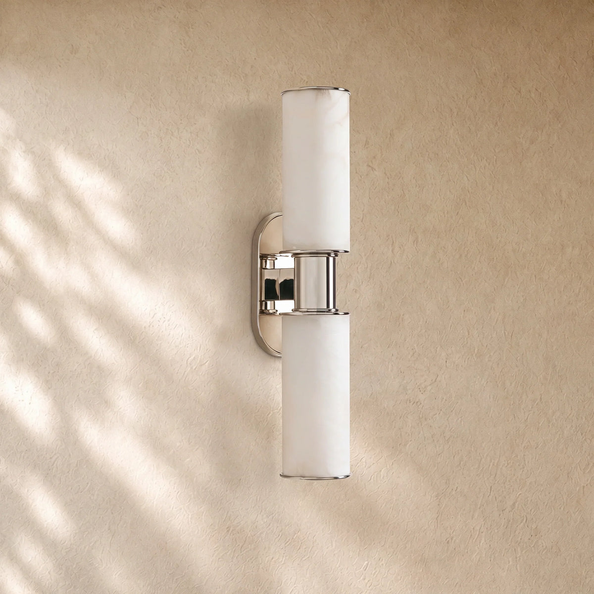 Harlins Alabaster 2-Light Wall Sconce