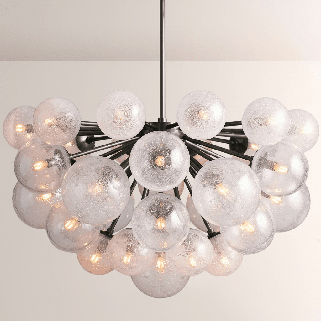 Mandoza Glass Chandelier - Cyran Lamps