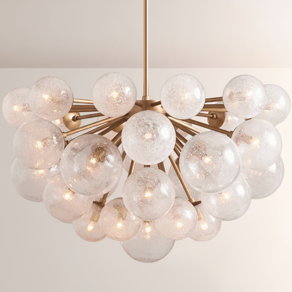 Mandoza Glass Chandelier - Cyran Lamps