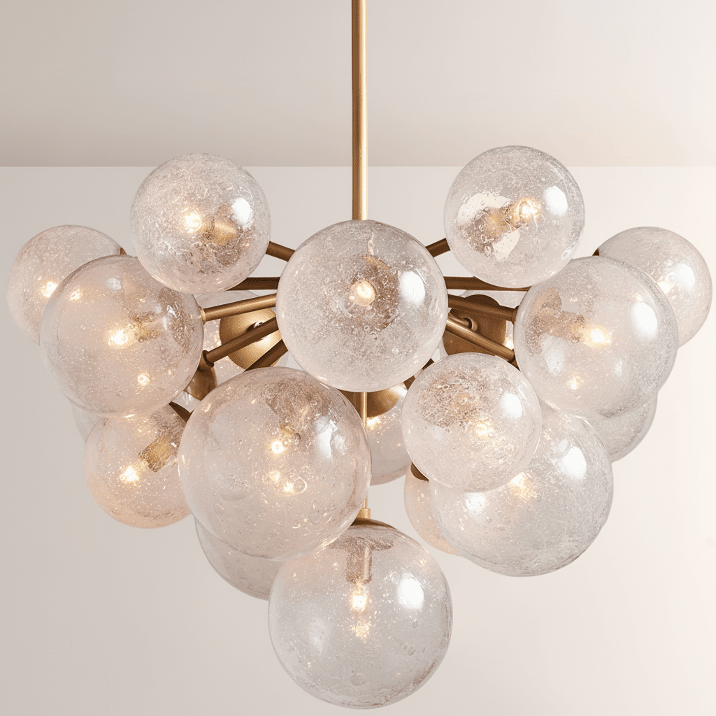 Mandoza Glass Chandelier - Cyran Lamps