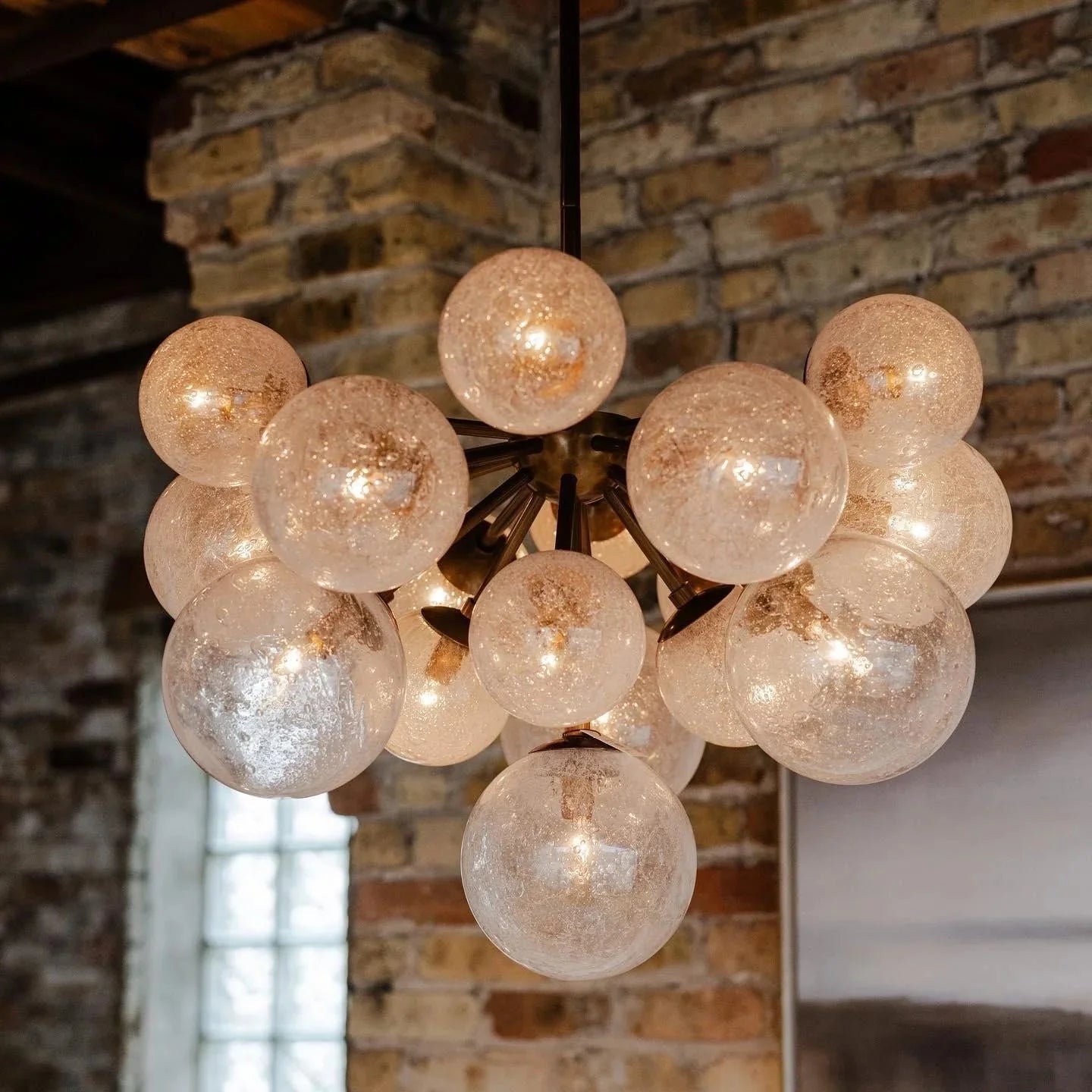 Mandoza Glass Chandelier - Cyran Lamps