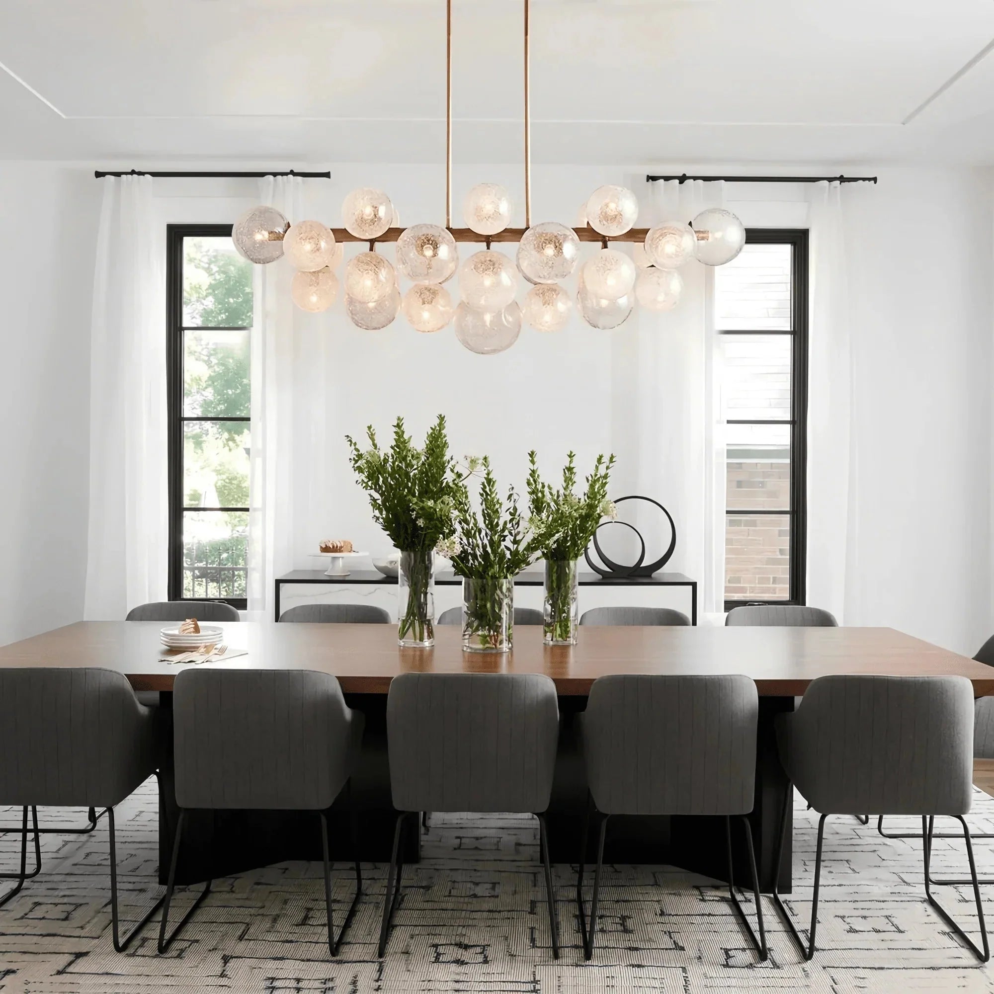 Mandoza Linear Chandelier - cyranlamps