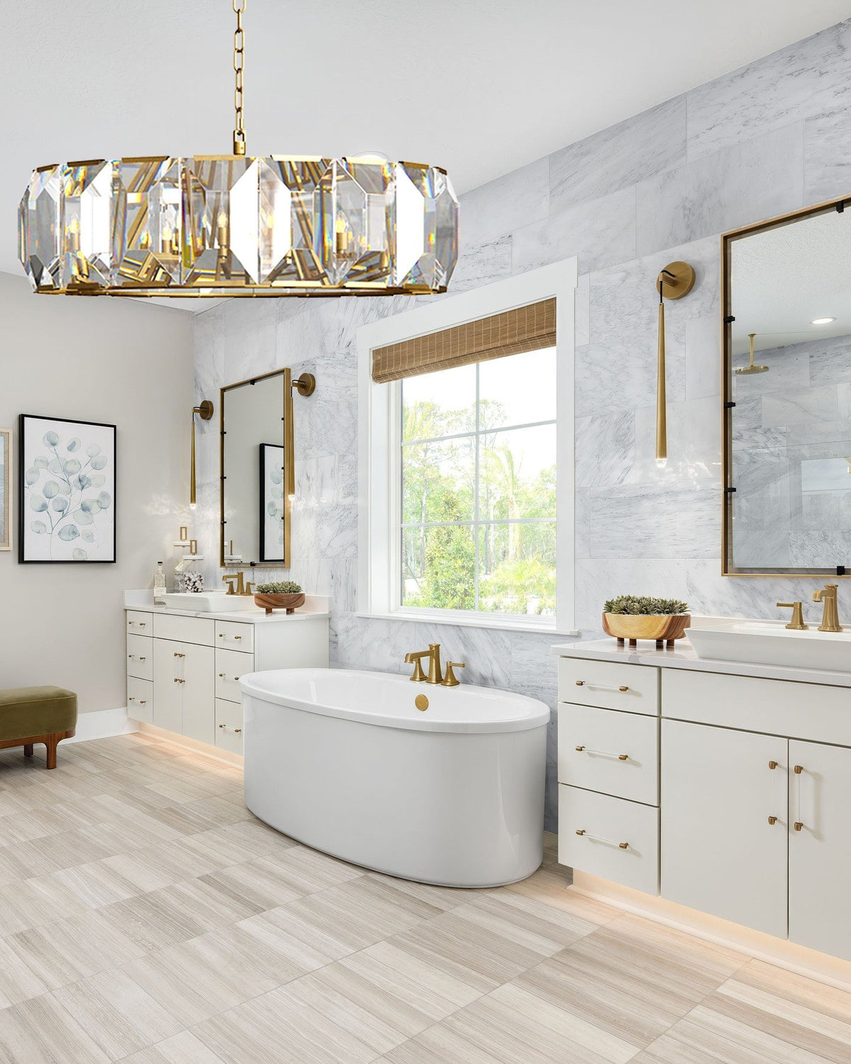 Marlow Crystal Round Chandelier - cyranlighting