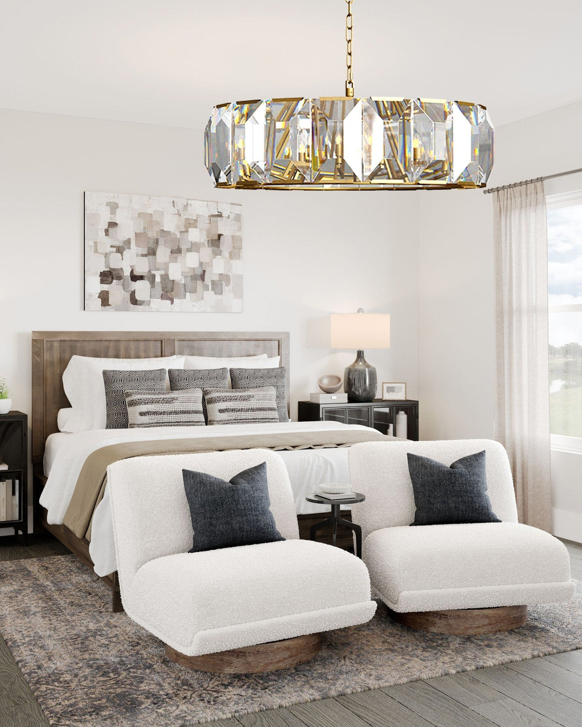 Marlow Crystal Round Chandelier - cyranlighting