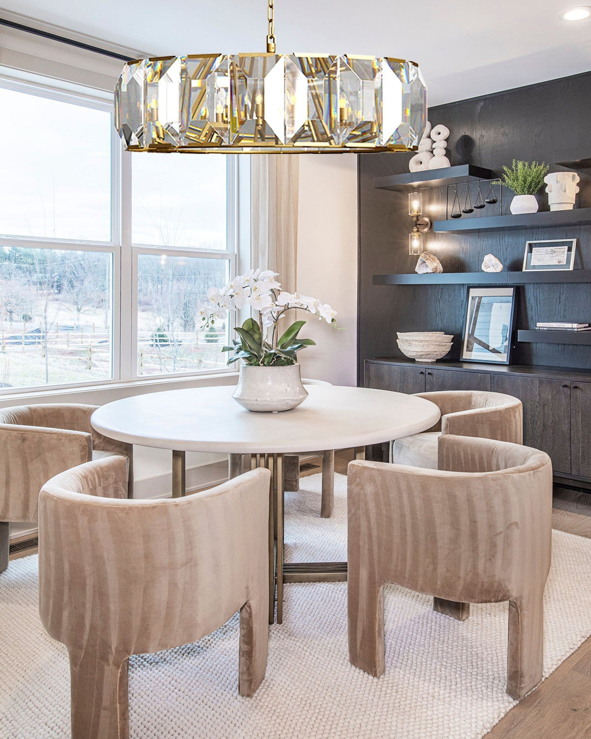 Marlow Crystal Round Chandelier - cyranlighting