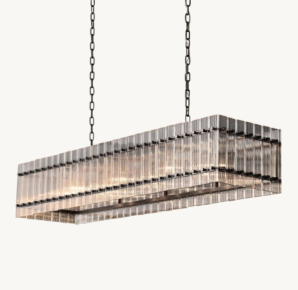 Marquis Rectangular Chandelier 54" - Cyran Lamps