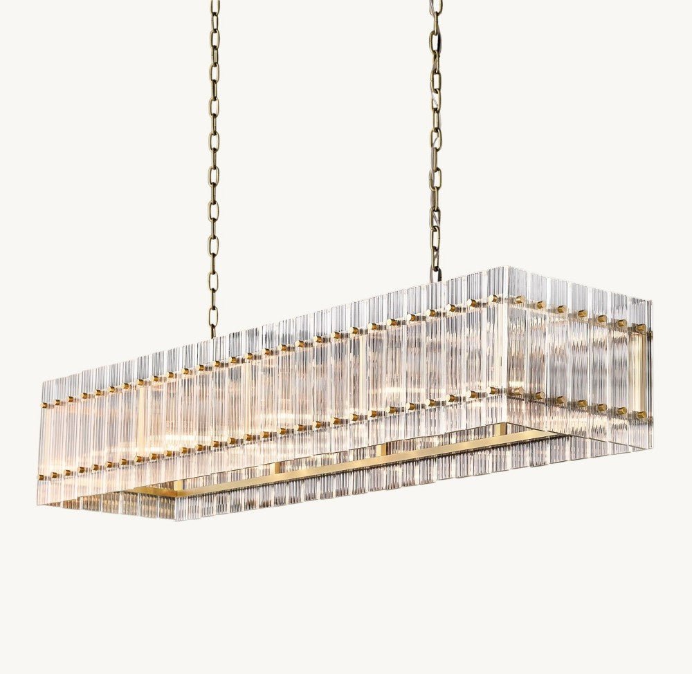 Marquis Rectangular Chandelier 54" - Cyran Lamps