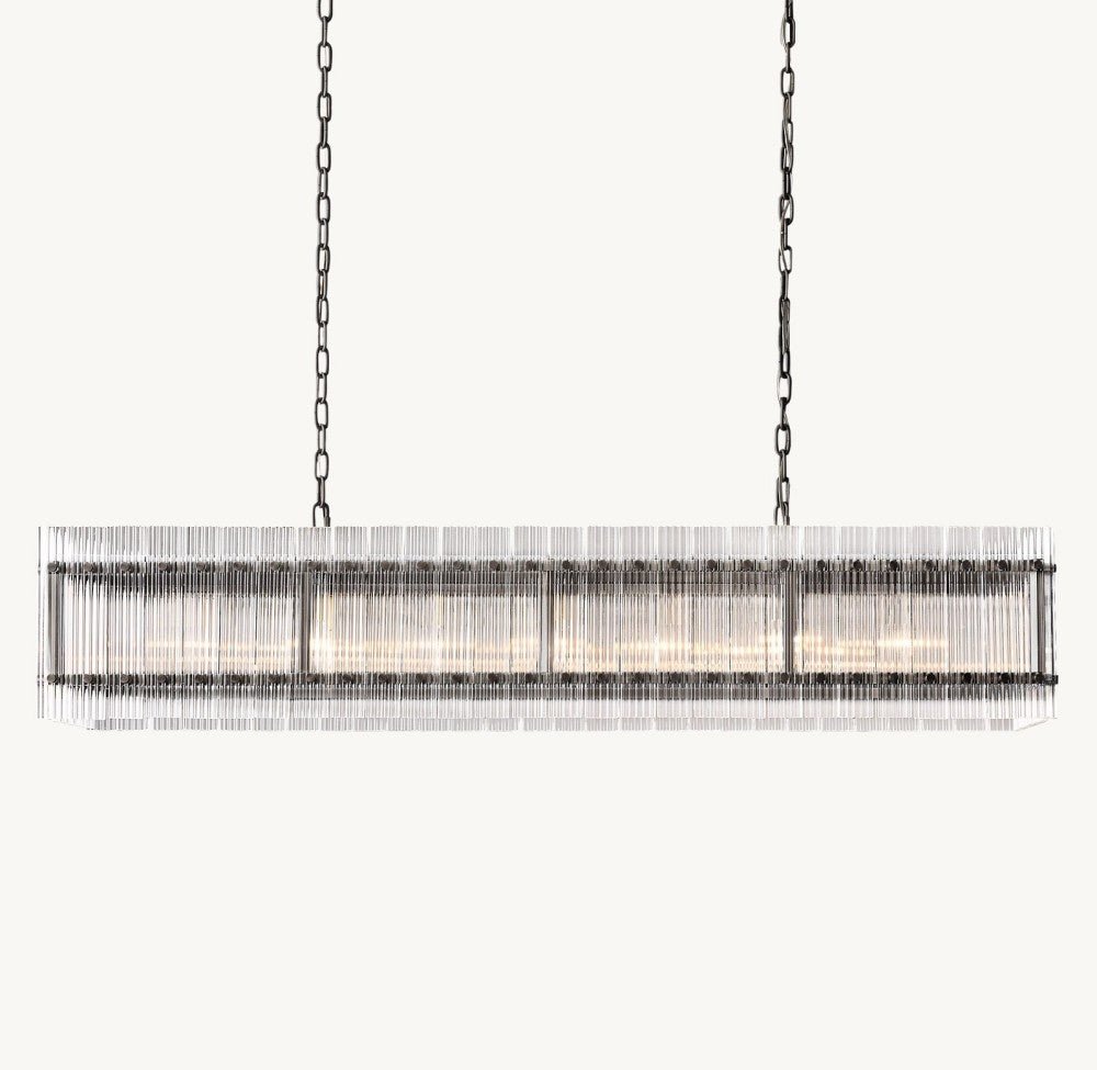 Marquis Rectangular Chandelier 54" - Cyran Lamps