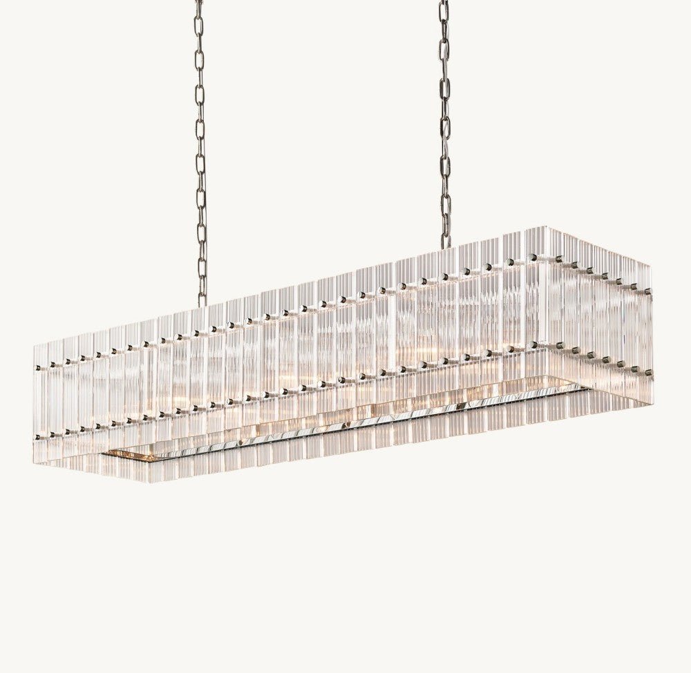 Marquis Rectangular Chandelier 54" - Cyran Lamps