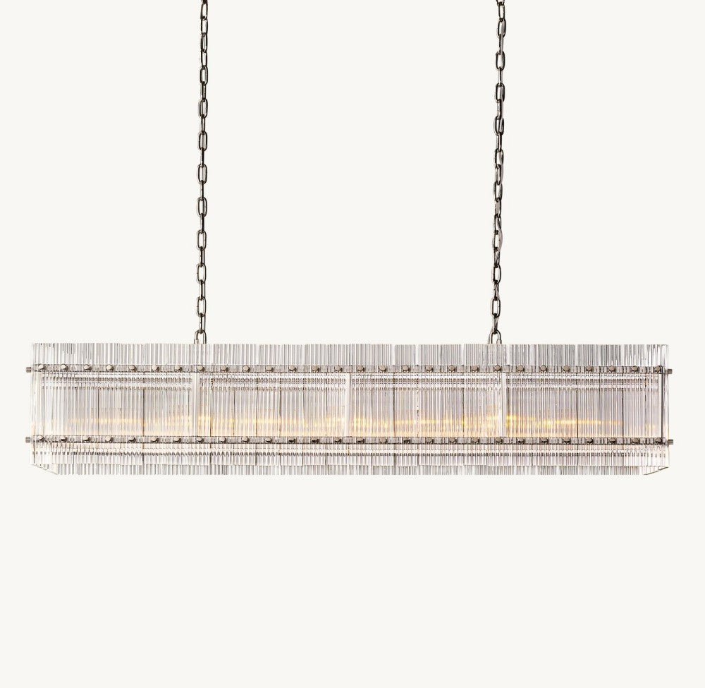 Marquis Rectangular Chandelier 54" - Cyran Lamps