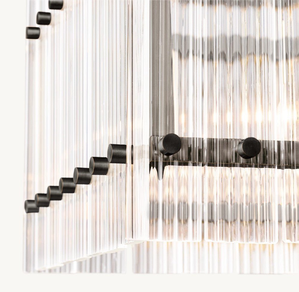 Marquis Rectangular Chandelier 54" - Cyran Lamps