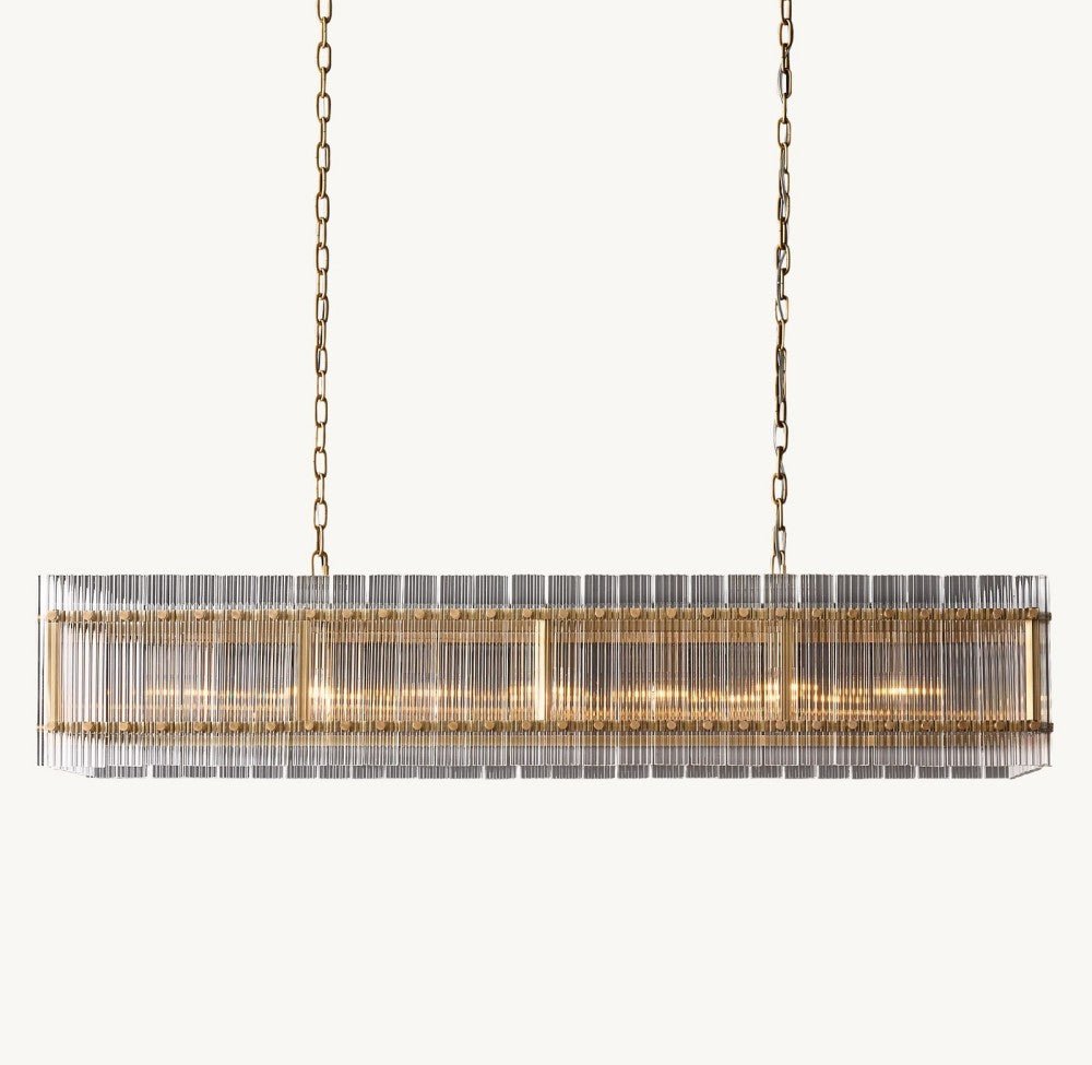 Marquis Rectangular Chandelier 54" - Cyran Lamps