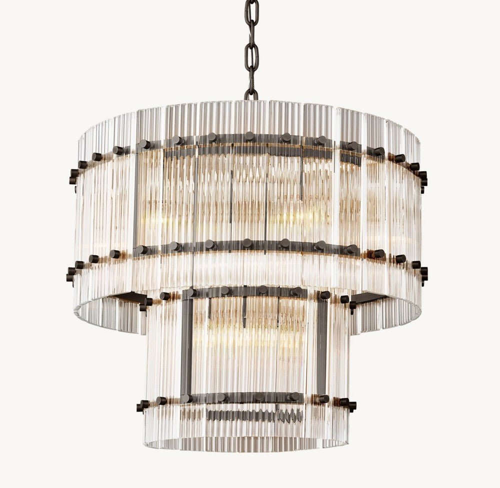 Marquis Two - Tier Round Chandelier 22" - Cyran Lamps