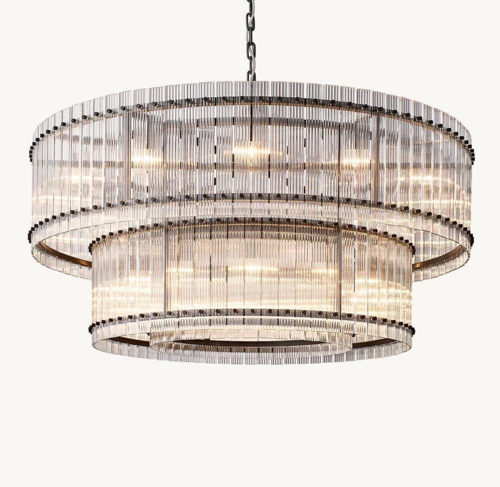 Marquis Two - Tier Round Chandelier 60" - Cyran Lamps