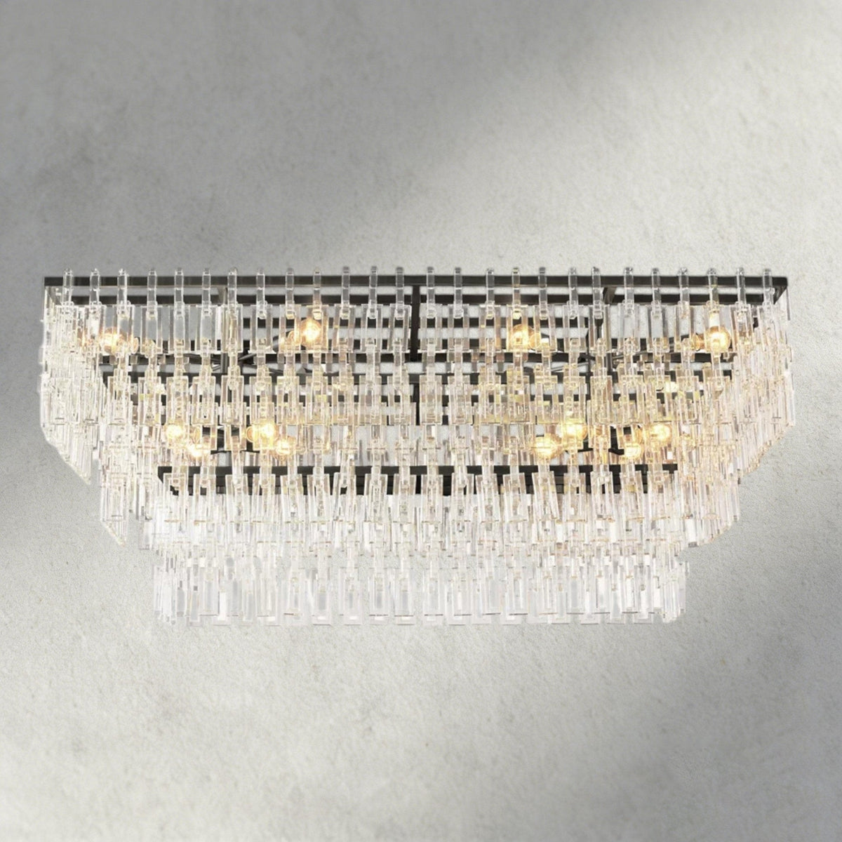 Merlyna Tiered Rectangular Chandelier 60", 72" - cyranlighting