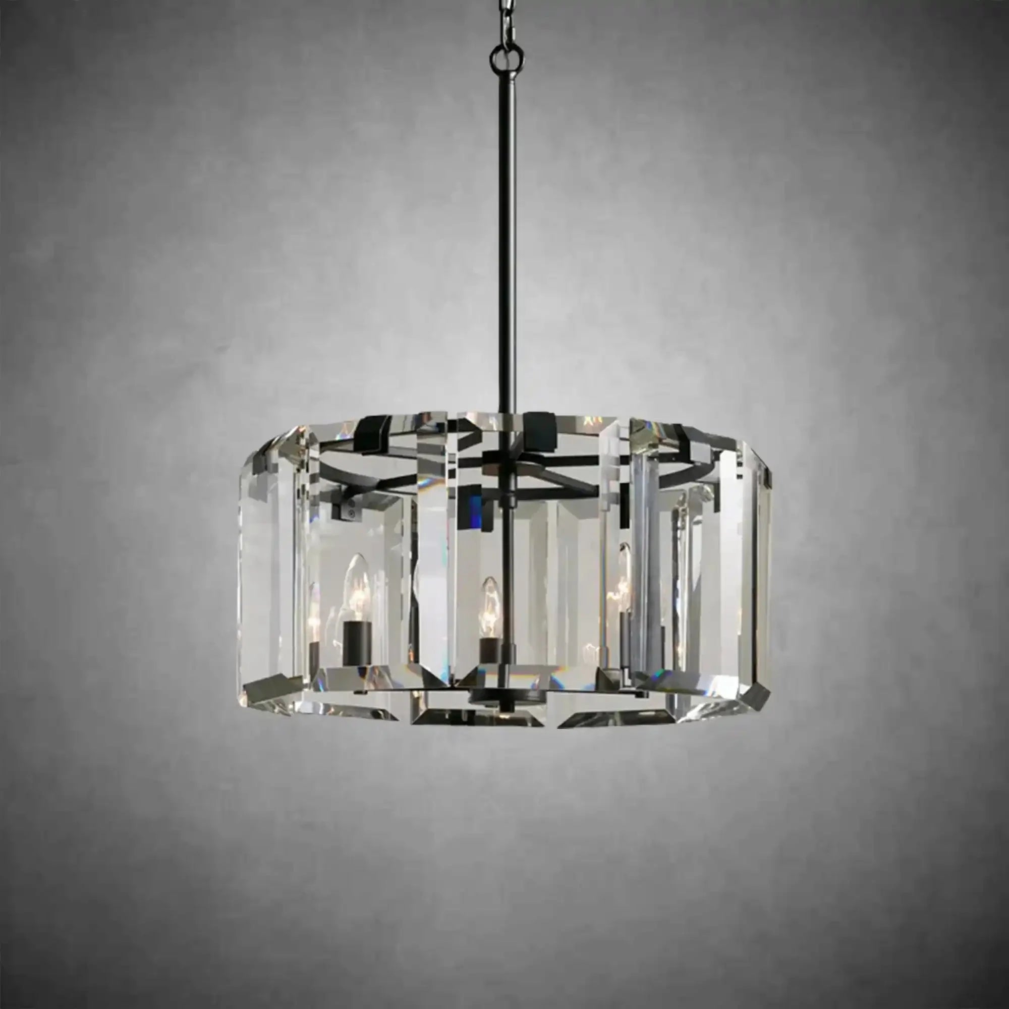 Modern Amaya Round Chandelier - cyranlamps