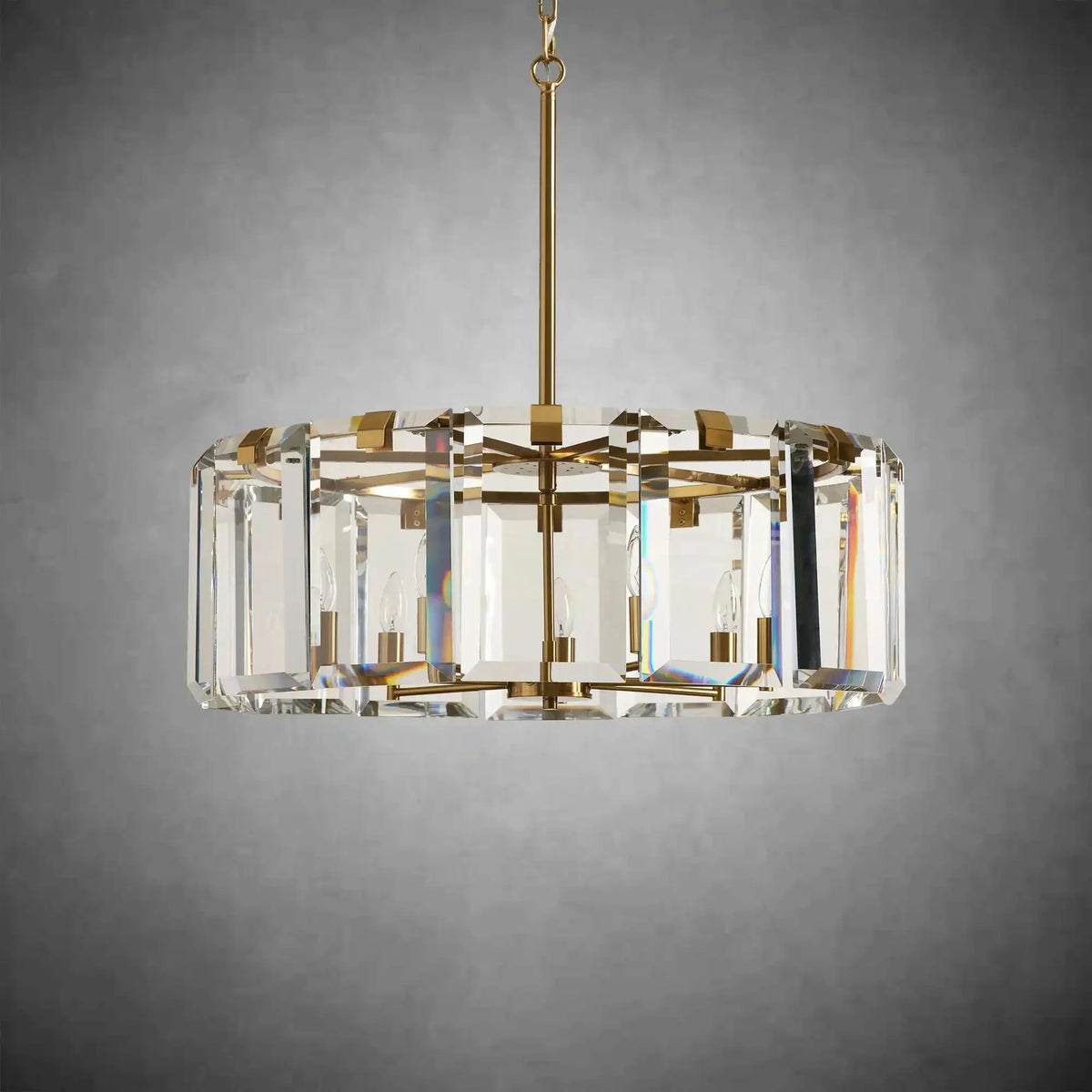 Modern Amaya Round Chandelier - cyranlamps