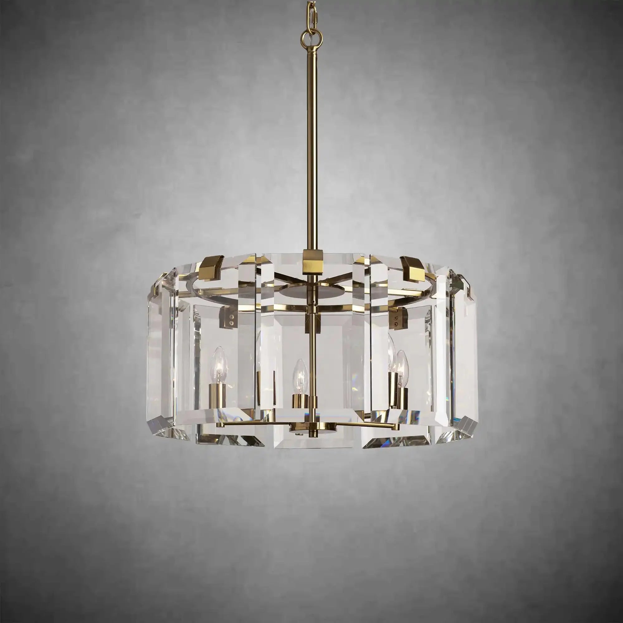 Modern Amaya Round Chandelier - cyranlamps