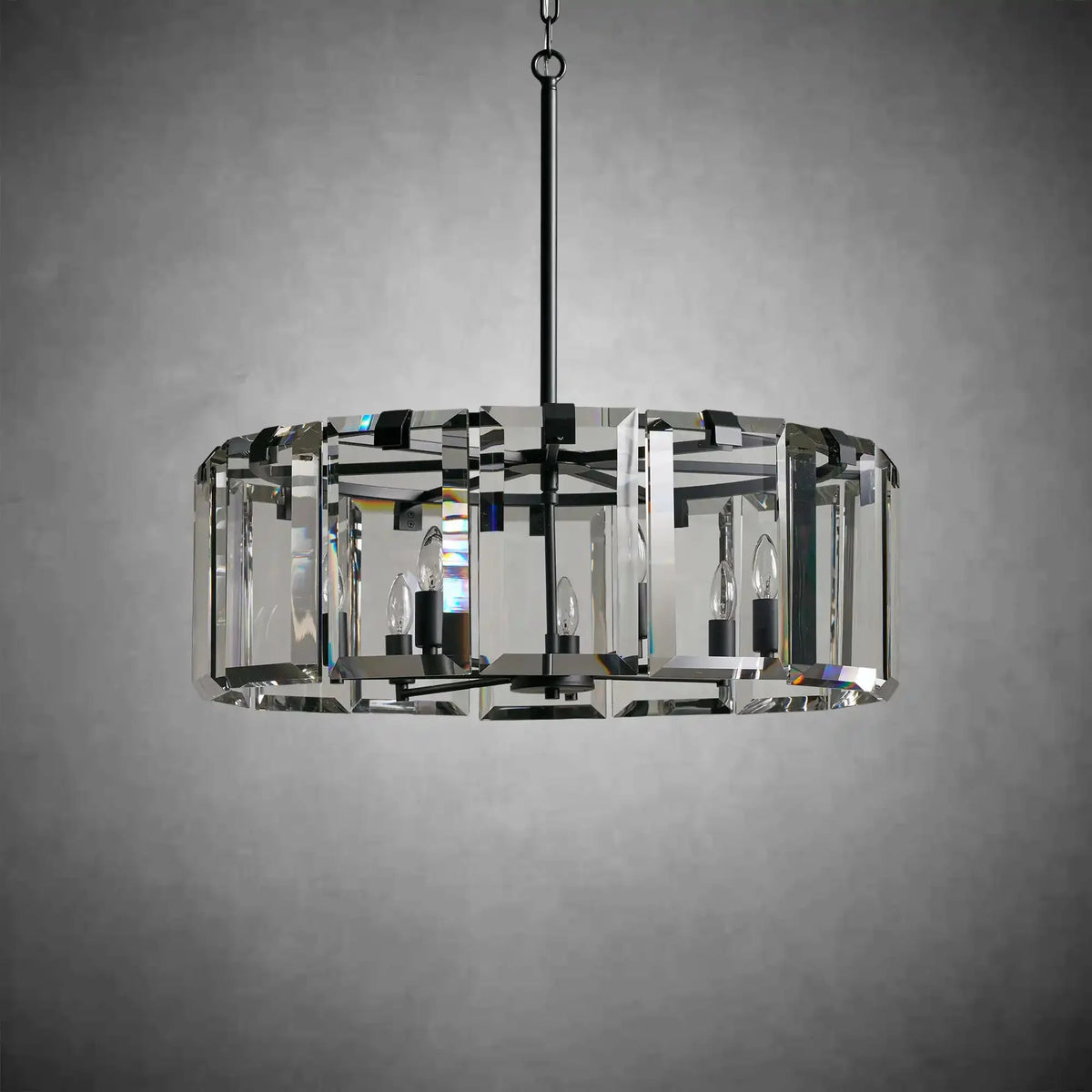 Modern Amaya Round Chandelier - cyranlamps