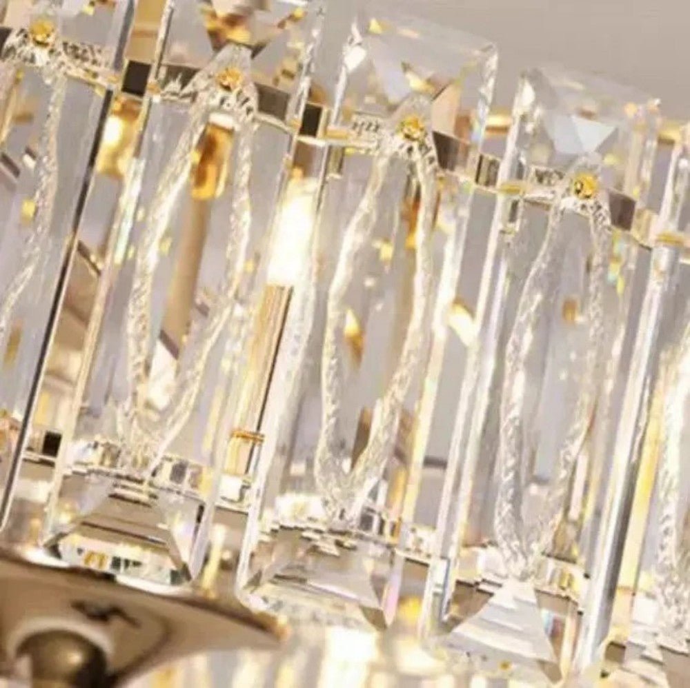 Modern Fan Light Crystal Chandelier - Cyran Lamps