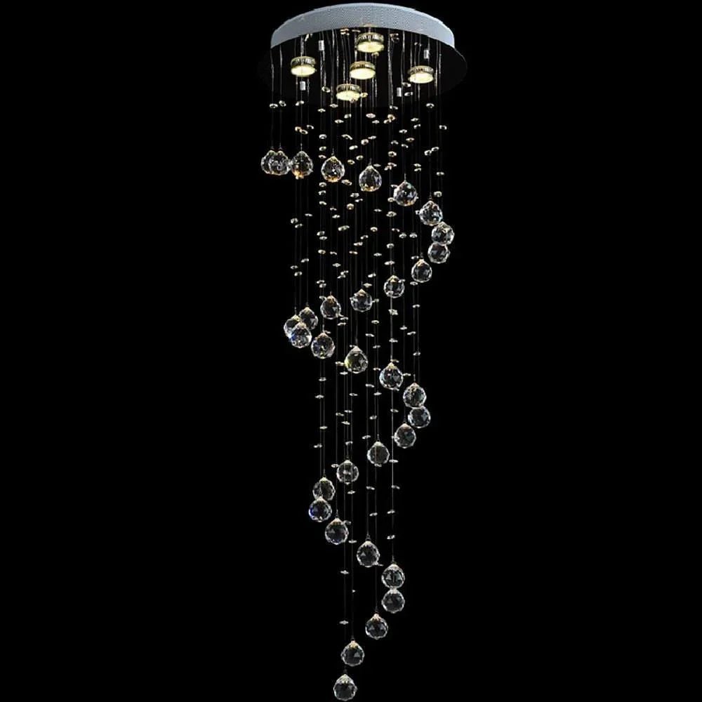 Modern Spherical Crystal Contemporary Chandelier - Cyran Lamps