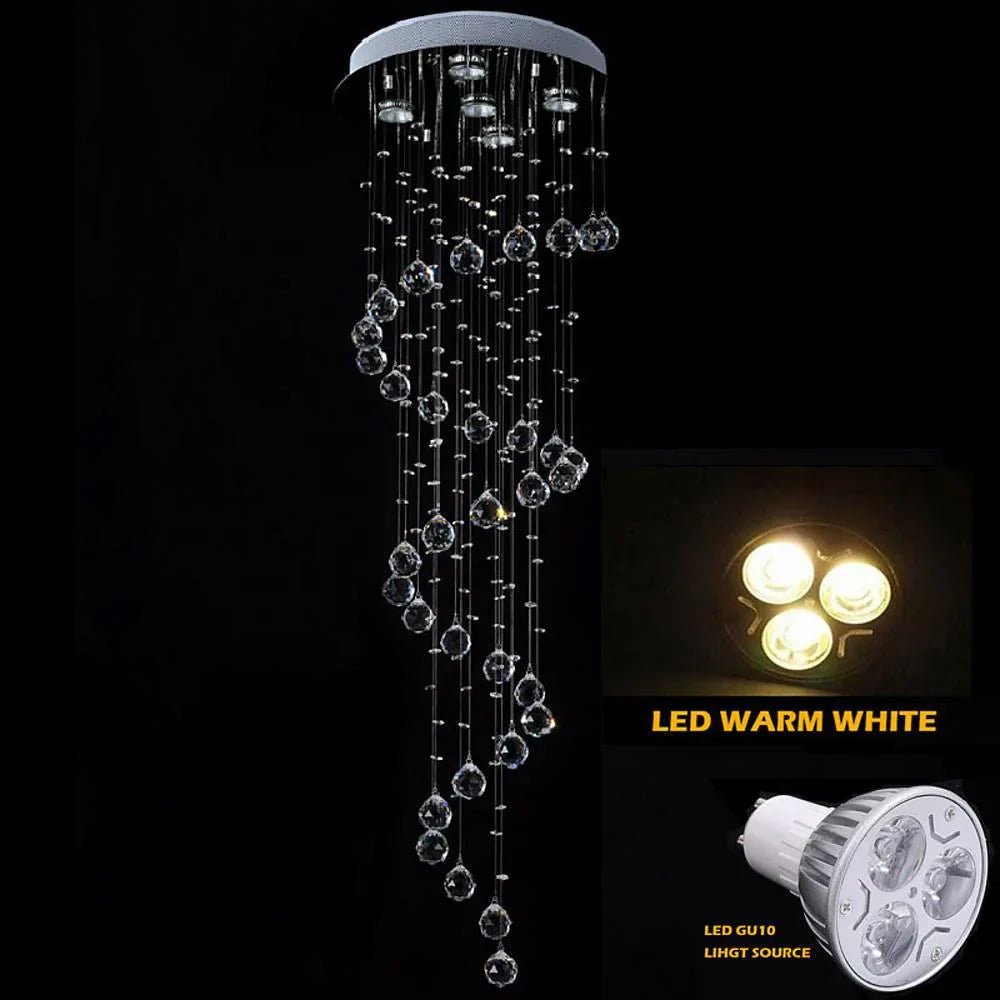 Modern Spherical Crystal Contemporary Chandelier - Cyran Lamps