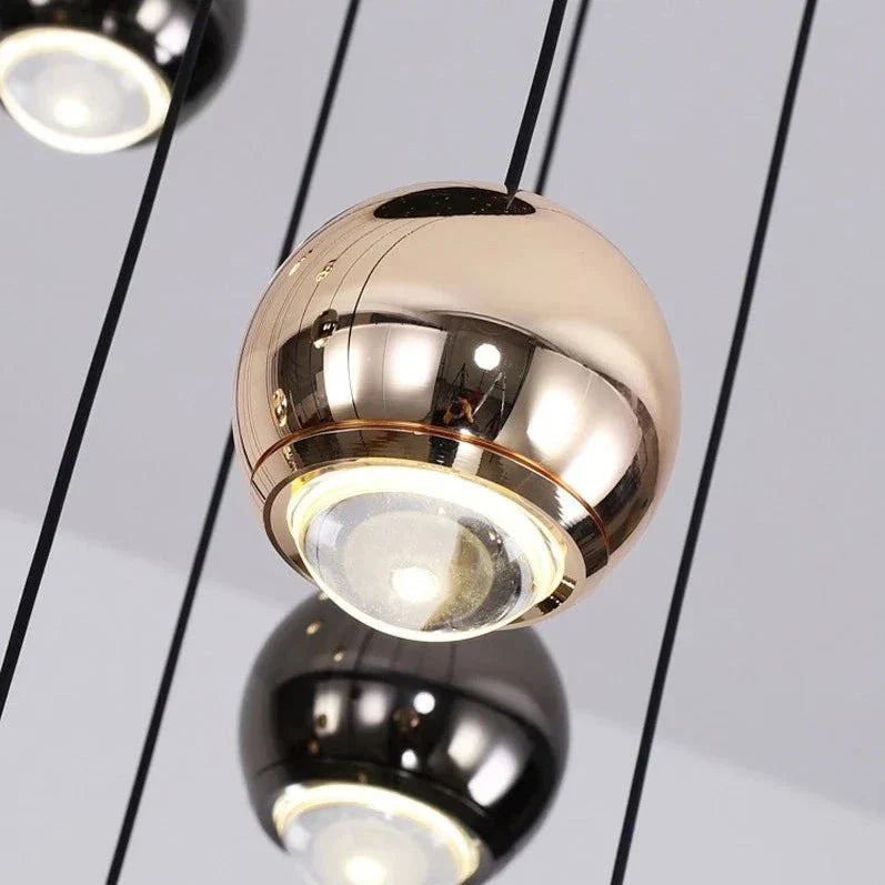 Multi Pendant Modern Foyer Chandelier - cyranlamps