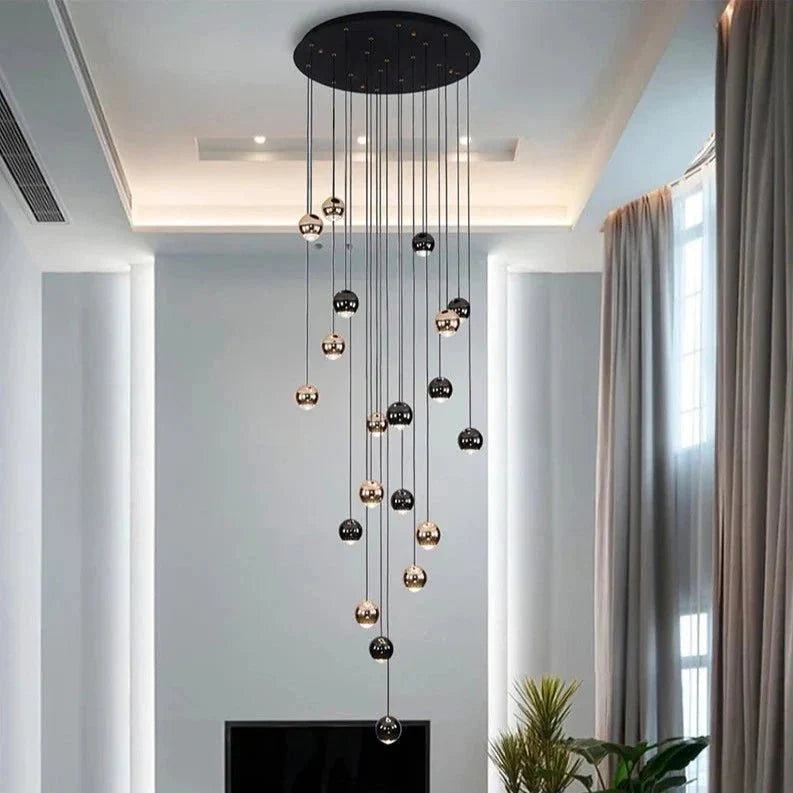 Multi Pendant Modern Foyer Chandelier - cyranlamps