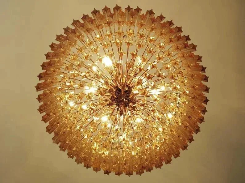 Murano Glass Chandelier – Amber - cyranlamps