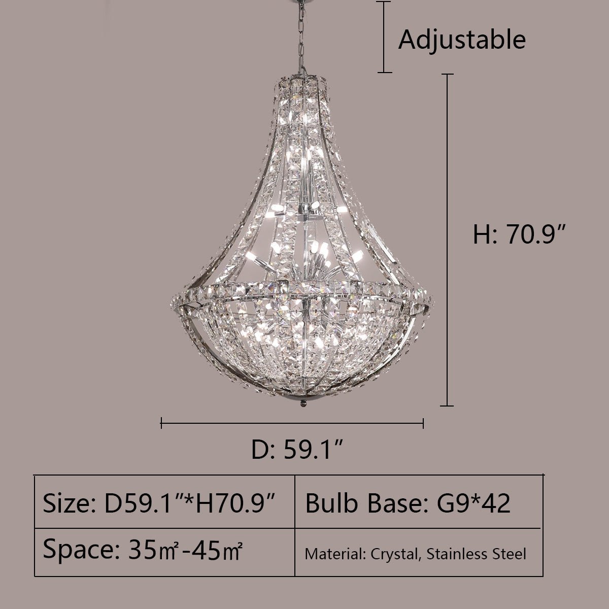 New Extra Large Luxury and Elegant Crystal Chandelier for Living Room/Staircase/Foyer/Villa/Duplex Hall - cyranlamps