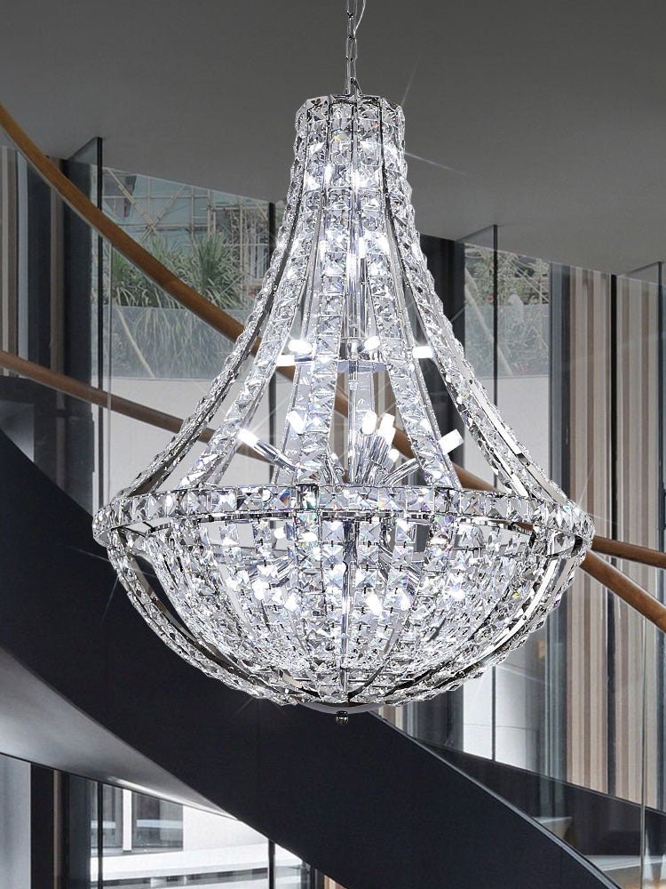 New Extra Large Luxury and Elegant Crystal Chandelier for Living Room/Staircase/Foyer/Villa/Duplex Hall - cyranlamps