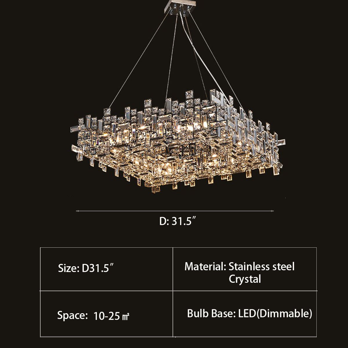 New Italian Style Light Luxury Villa Duplex Designer Luxury Crystal Chandelier for Dining/Living Room/Bedroom - cyranlamps