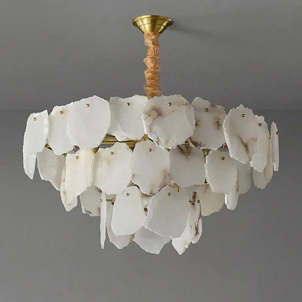 Norham Marble Chandelier - cyranlamps